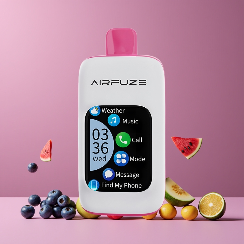 AirFuze Smart 30000 Puff Nagykereskedés Magyarország 5% Nikotin Képernyős Megúszható E-szivar Kékáfonya Görögdinnye