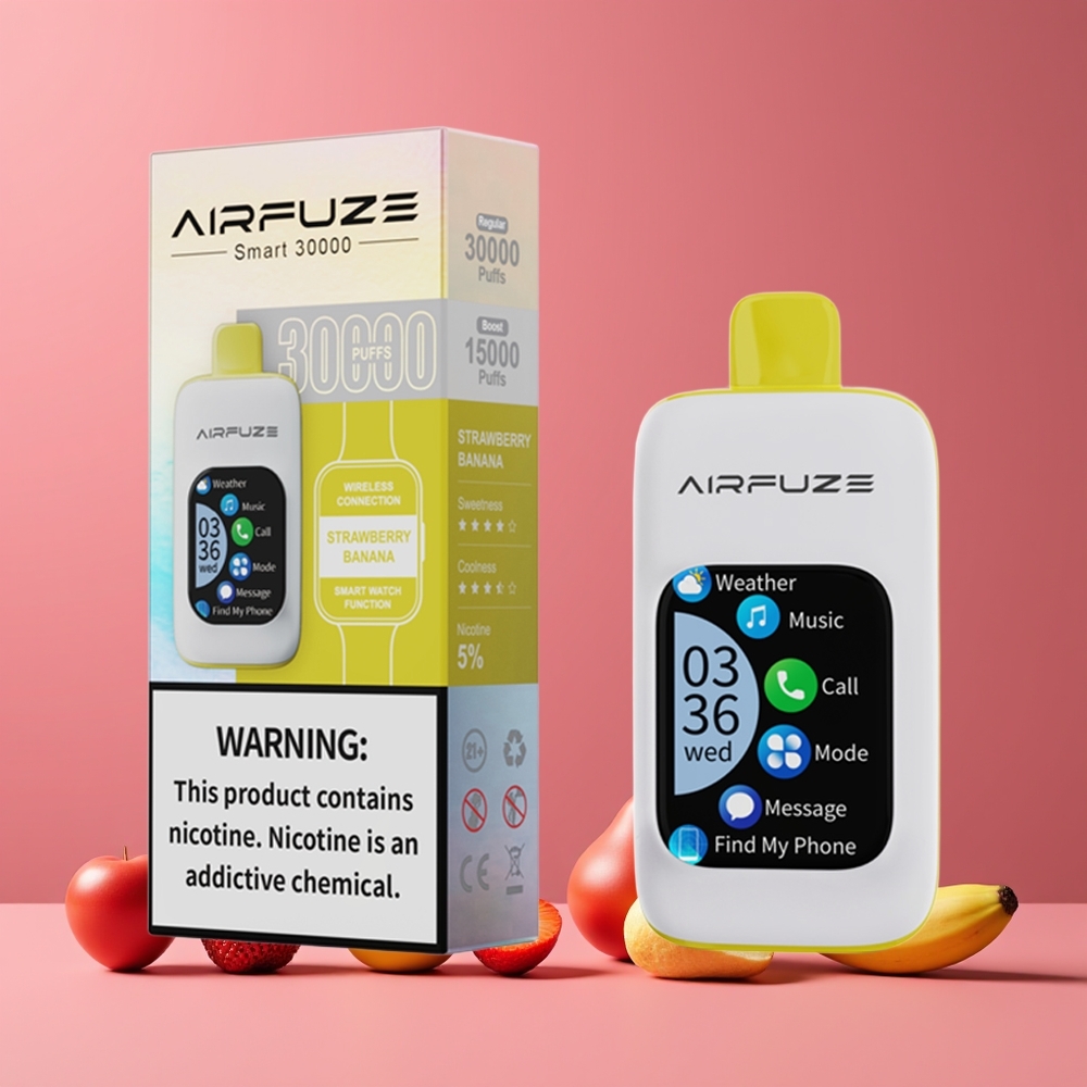 AirFuze Smart 30000 Puffs 2.01\"TFT Nagykereskedés Magyarország Eper-Banán
