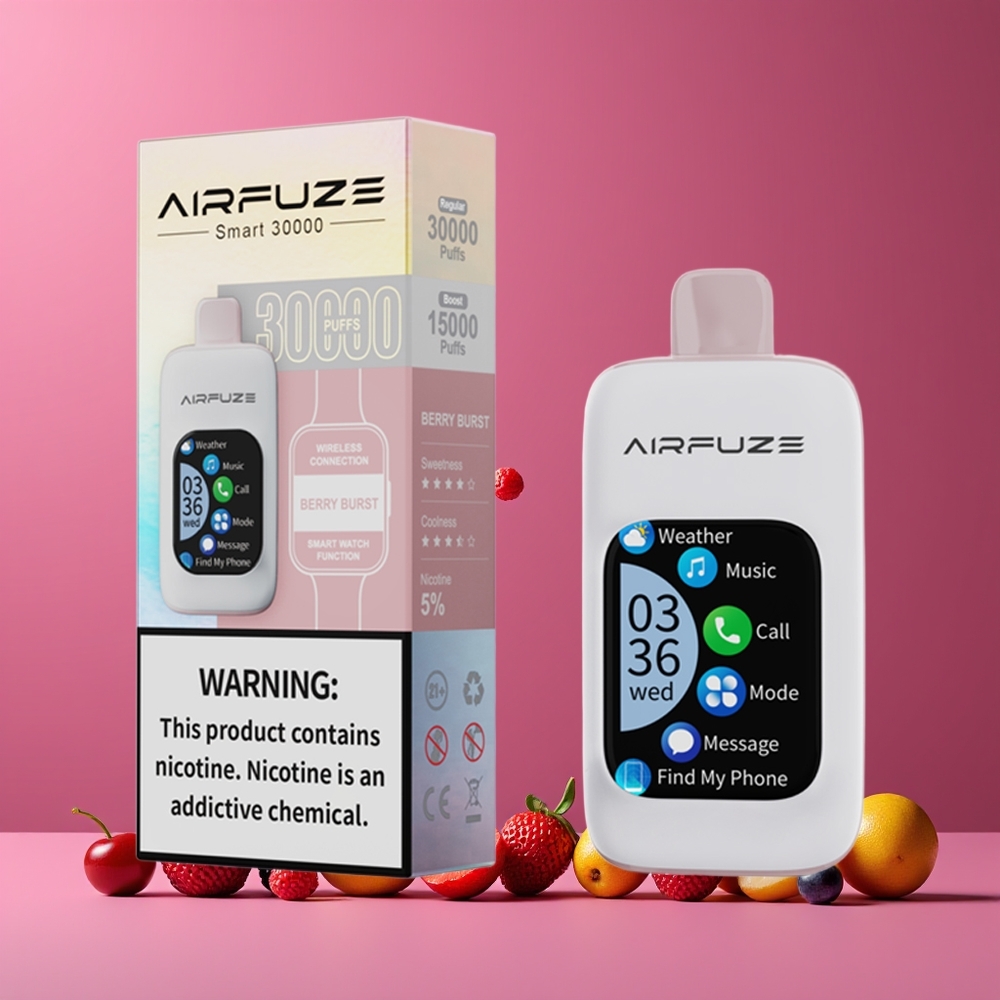 AirFuze Smart 30000 Puffs Nagykereskedés Magyarország 5% Nikotin Érintőképernyős Bogyós Íz