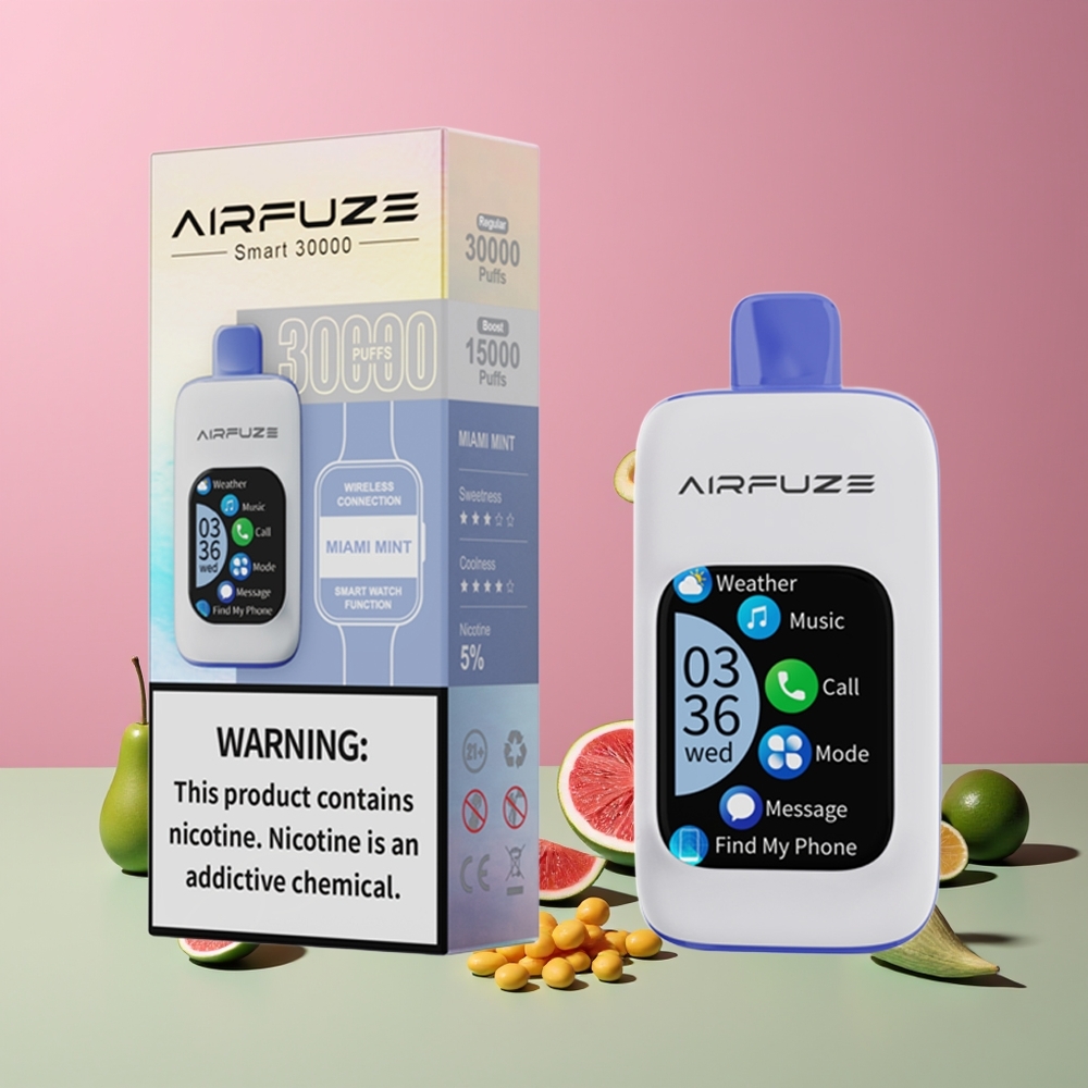 AirFuze Smart 30000 Puffs Nagykereskedés Magyarország Miami Menta Érintőképernyős