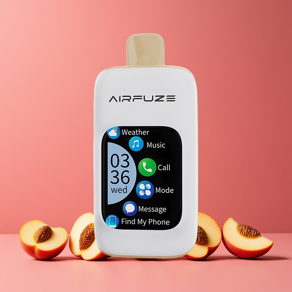 AirFuze Smart 30000 Puffs Nagykereskedés Magyarország TFT Érintőképernyős Lédús Őszibarack