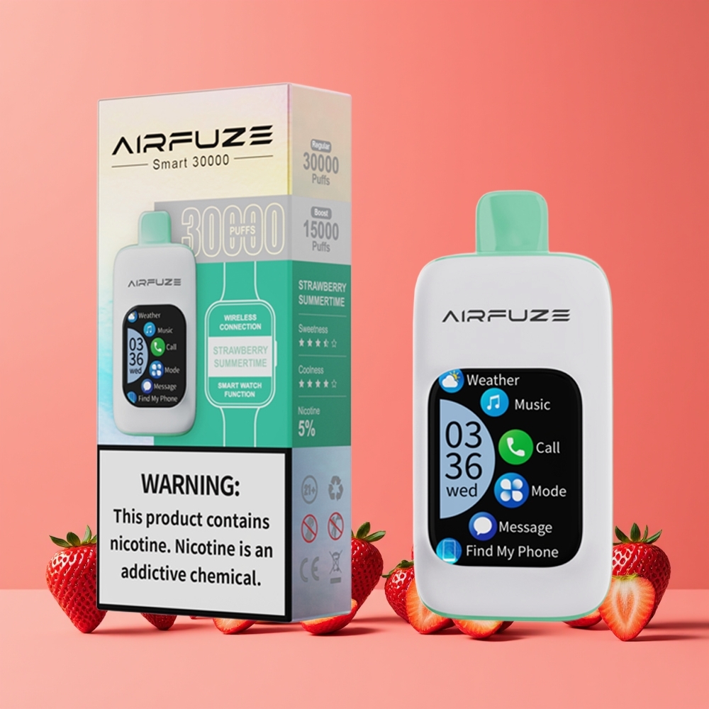 AirFuze Smart 30000 Puffs TFT érintőképernyős e-pohár Eper Nyár Nagykereskedés Magyarország
