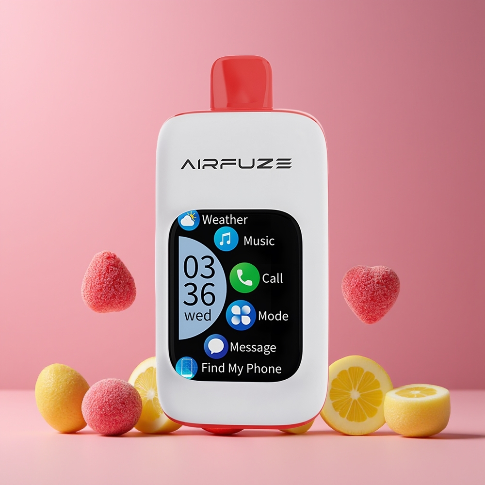 AirFuze Smart 30000 Puffs Érintőképernyős Nagykereskedés Magyarország Savanyú Málna Gumicukor