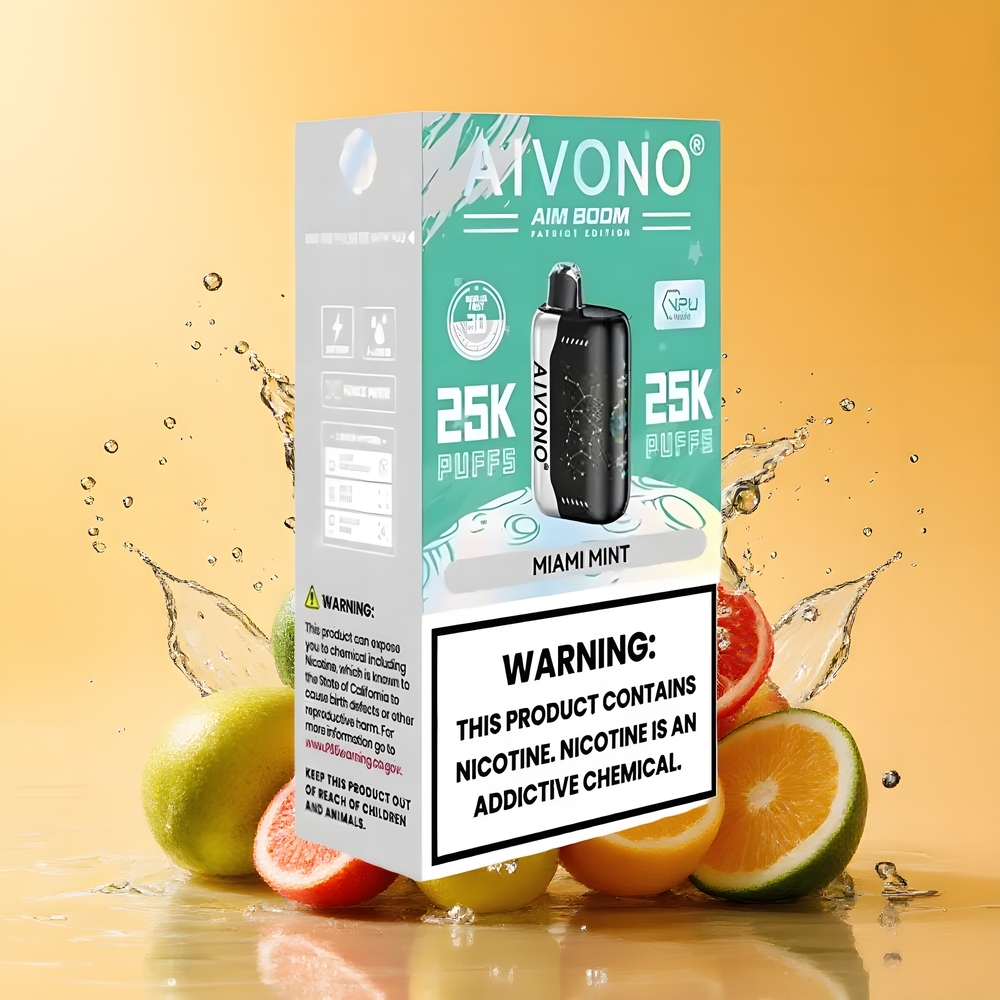 Aivono AIM Boom 25000 Puffs Nagykereskedés Magyarország Miami Menta