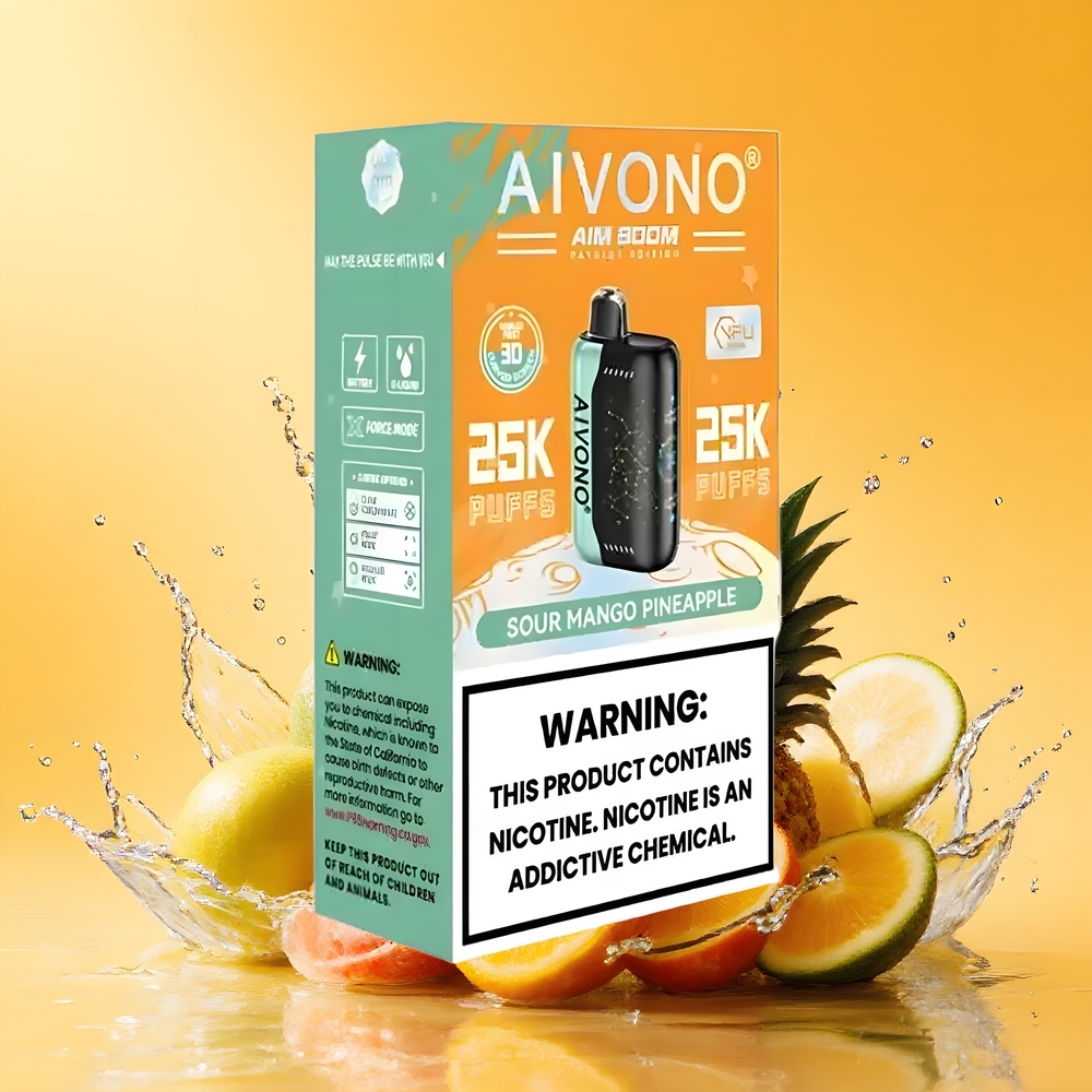 Aivono AIM Boom 25000 Puffs Savanyú Manga-Ananász Nagykereskedés Magyarország Type-C