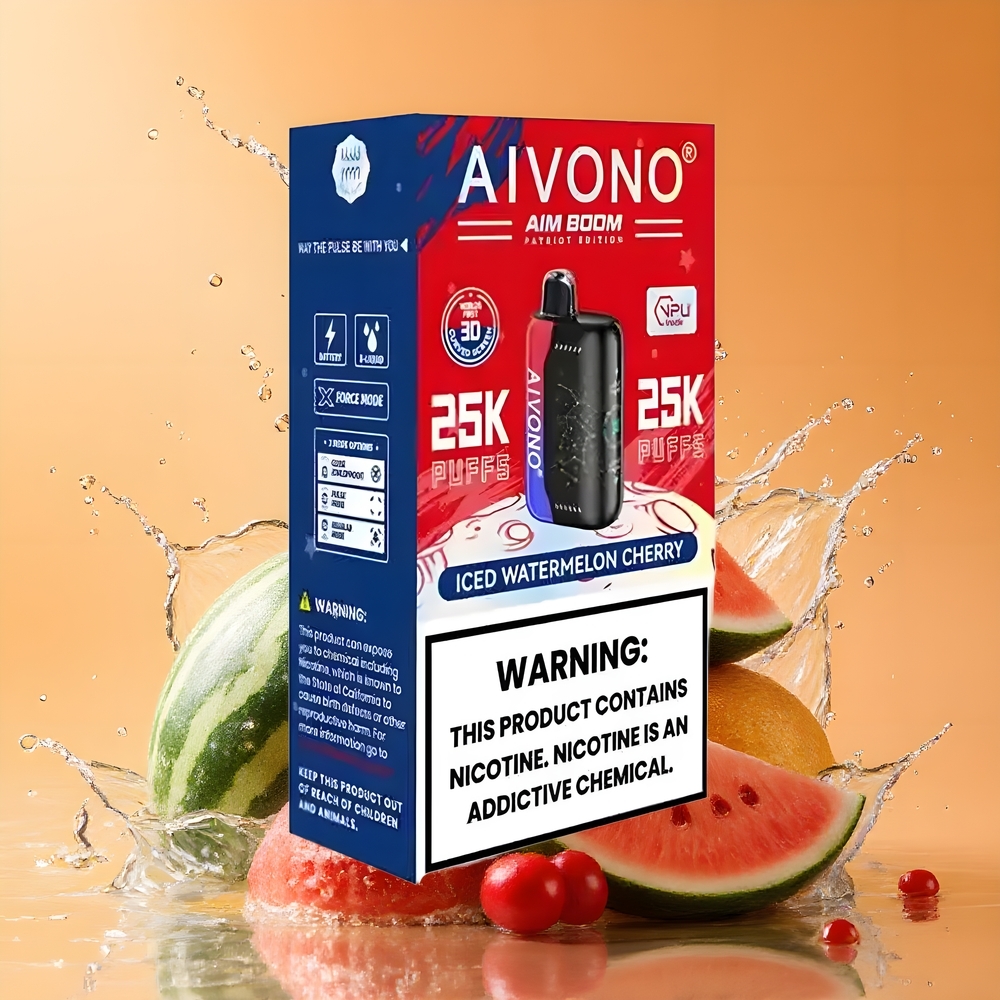 Aivono Aim Boom 25000 Puffs Jeges Görögdinnye-Cseresznye Nagykereskedés Magyarország 28ml E-Liquid
