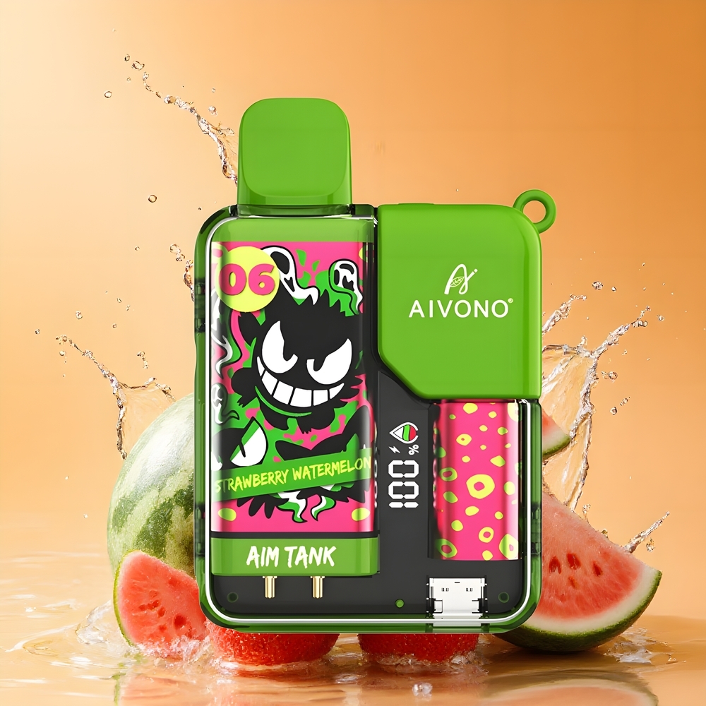 Aivono AIM-TANK 9500 Puffs Nagykereskedés Magyarország Eper-Görögdinnye 18ml LCD