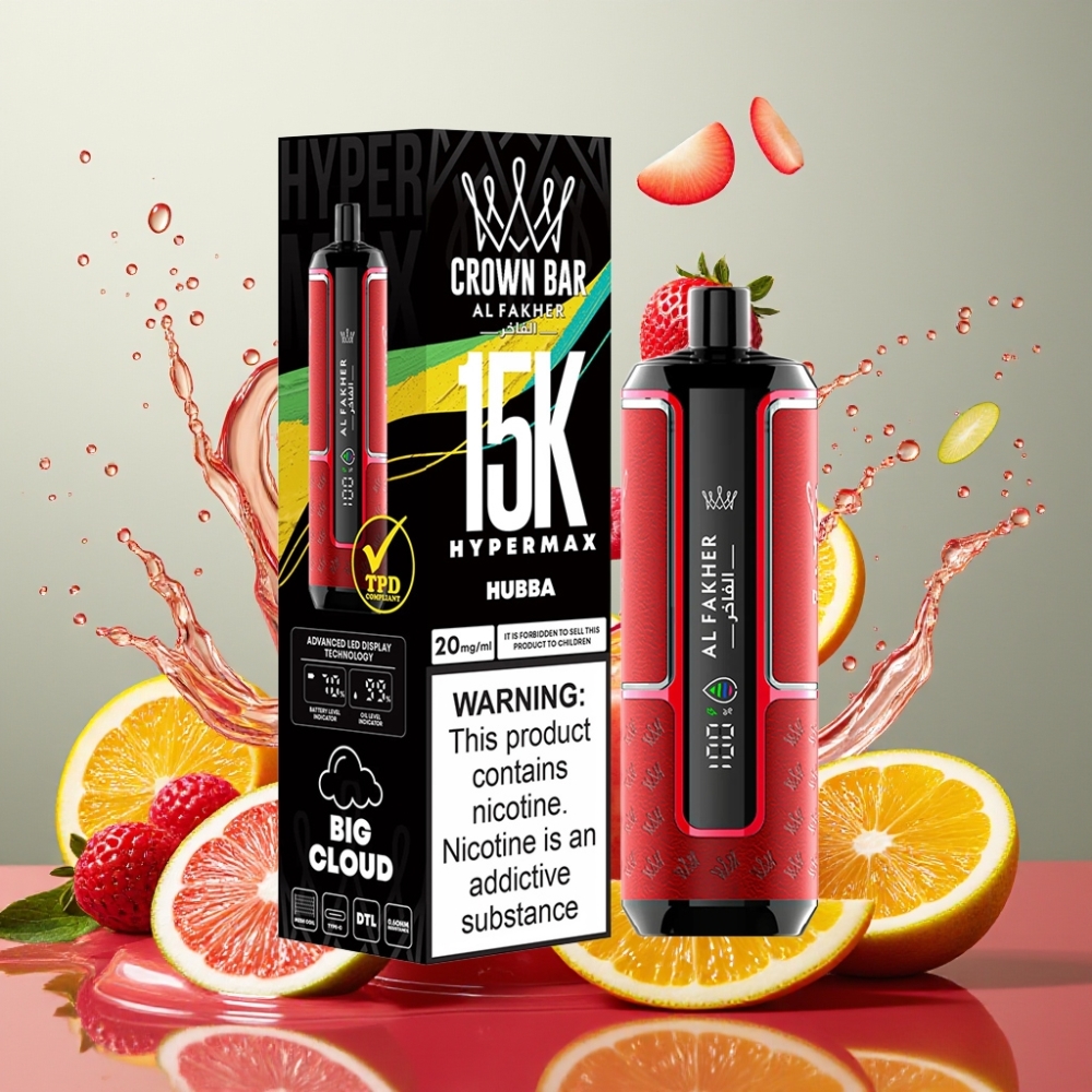 Al Fakher Crown Bar 15K Hypermax Egyszerhasználatos Vape Nagykereskedés Magyarország