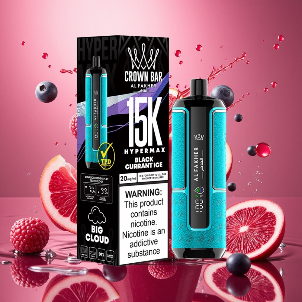 Al Fakher Crown Bar 15K Hypermax Eldobható Vape Kit Fekkerib Jég Nagykereskedés Magyarország