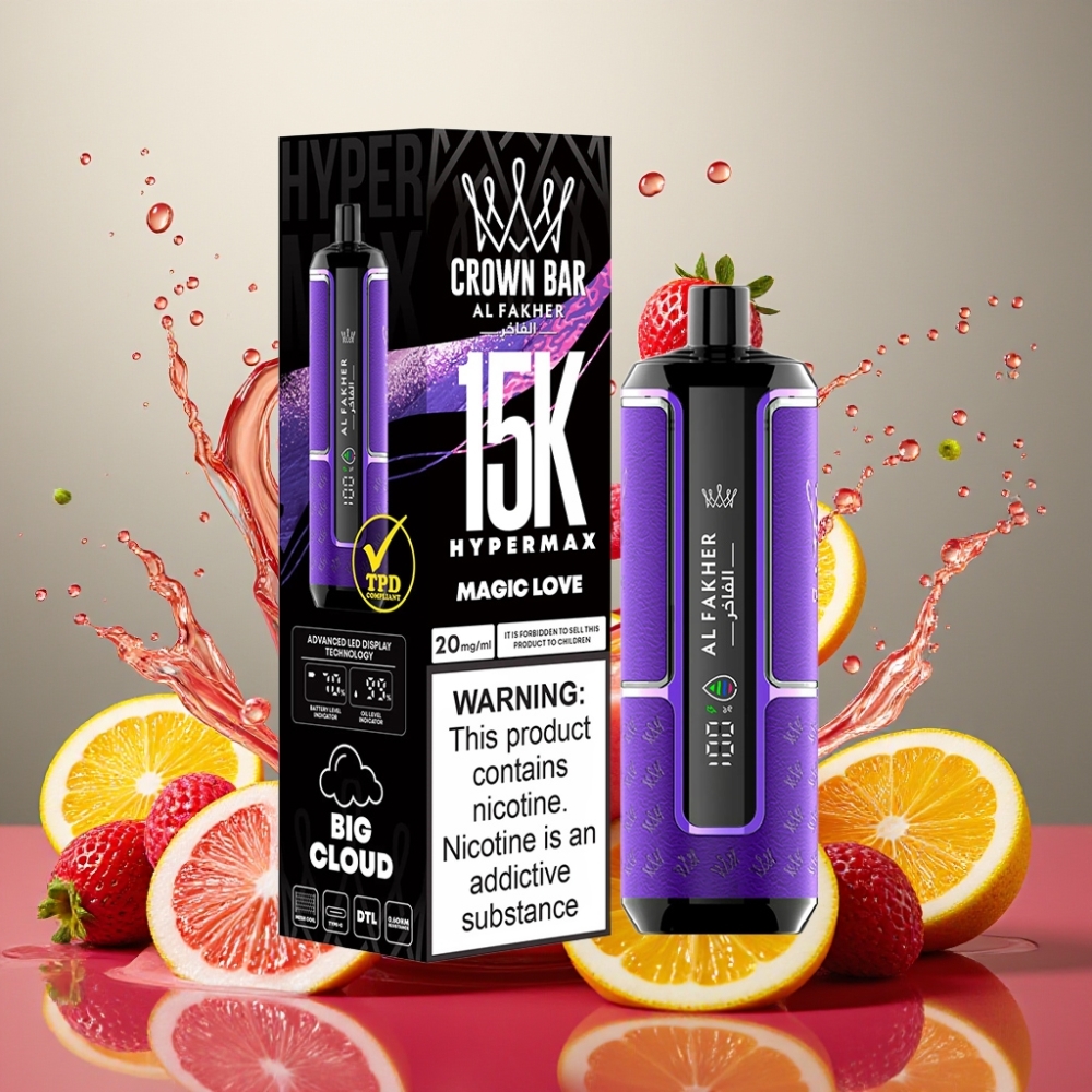 Al Fakher Crown Bar 15K Hypermax Eldobható Vape Kit Magic Love - 15 000 Füst Nagykereskedés Magyarország