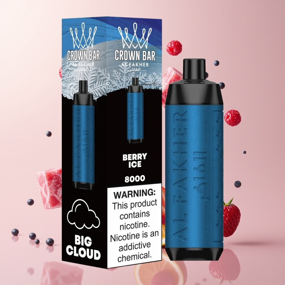 Al Fakher Crown Bar 8000 18ml Nagykereskedés Magyarország Bogyós Jég