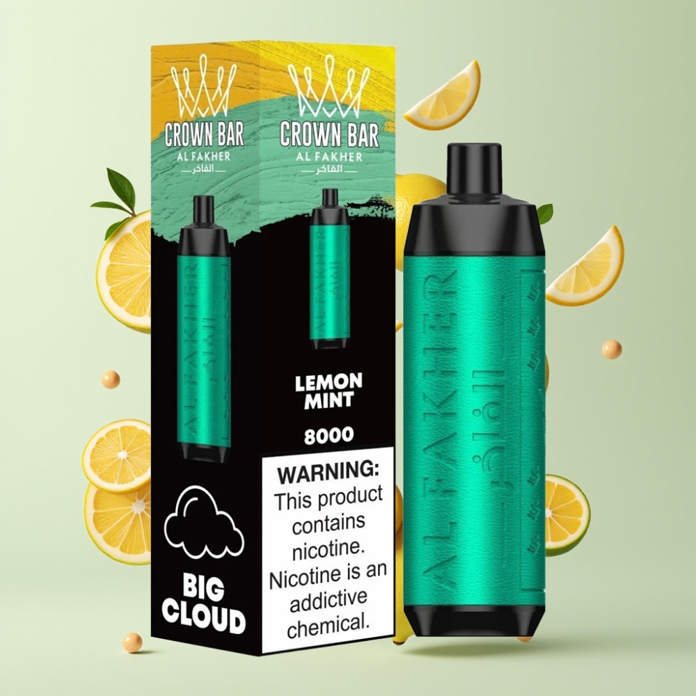 Al Fakher Crown Bar 8000 Böf Nagykereskedés Magyarország Citrom Menta