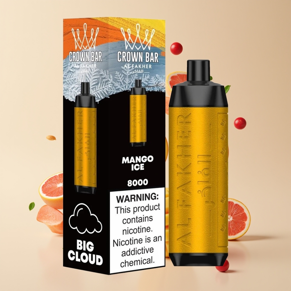 Al Fakher Crown Bar 8000 Böf Nagykereskedés Magyarország Mango Jég