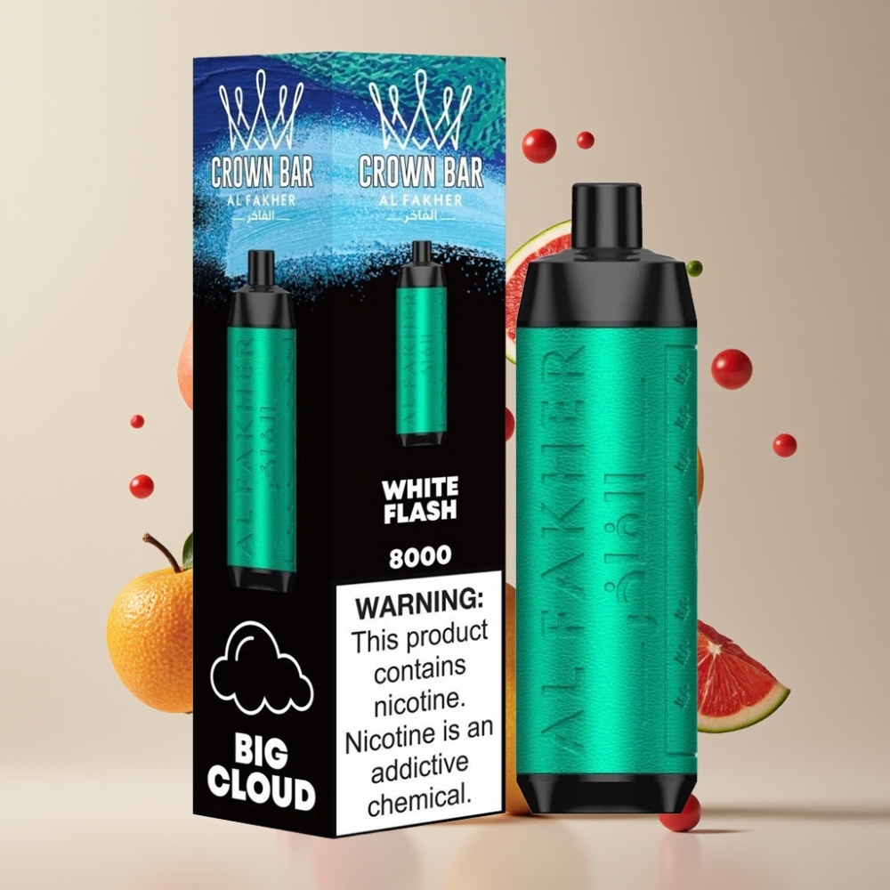Al Fakher Crown Bar 8000 Nagykereskedés Magyarország 18ml Fehér Villanás