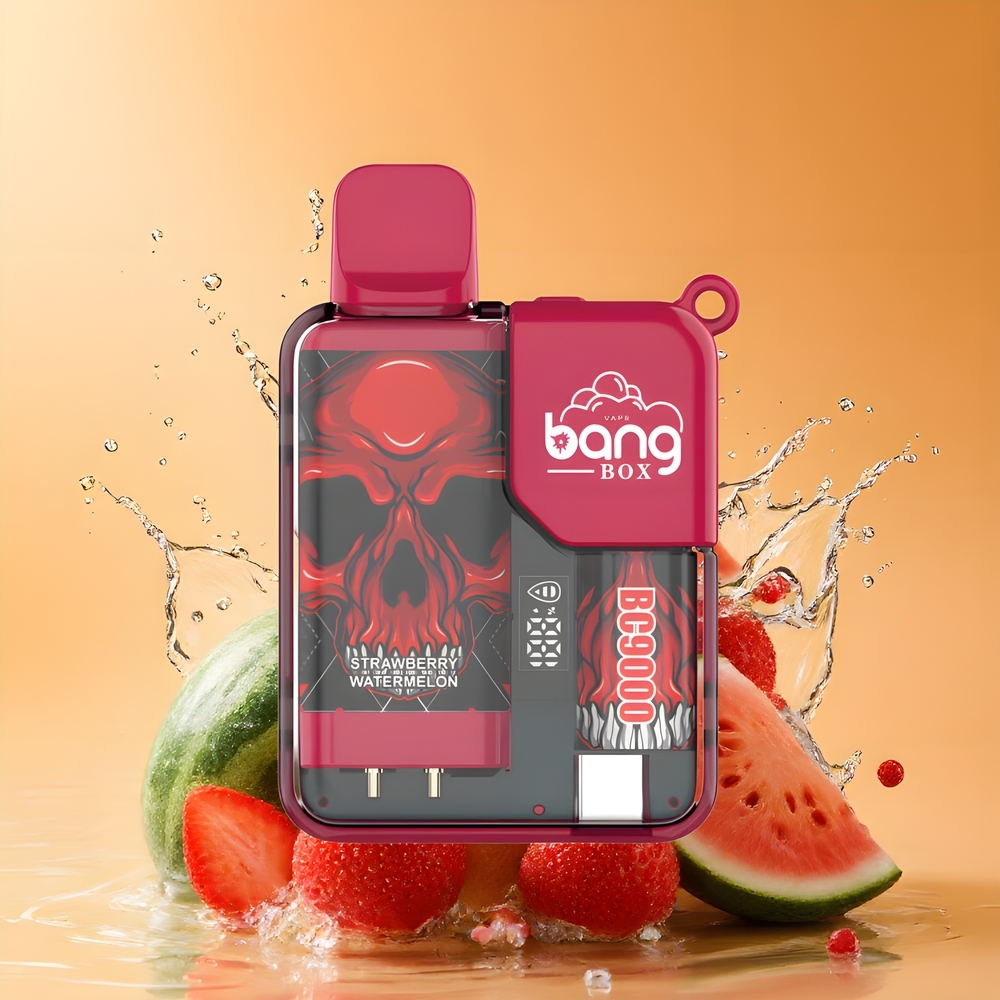 Bang Box 9000 Puffs Eldobható E-pipa Eper-Görögdinnye Nagykereskedés Magyarország 14ml