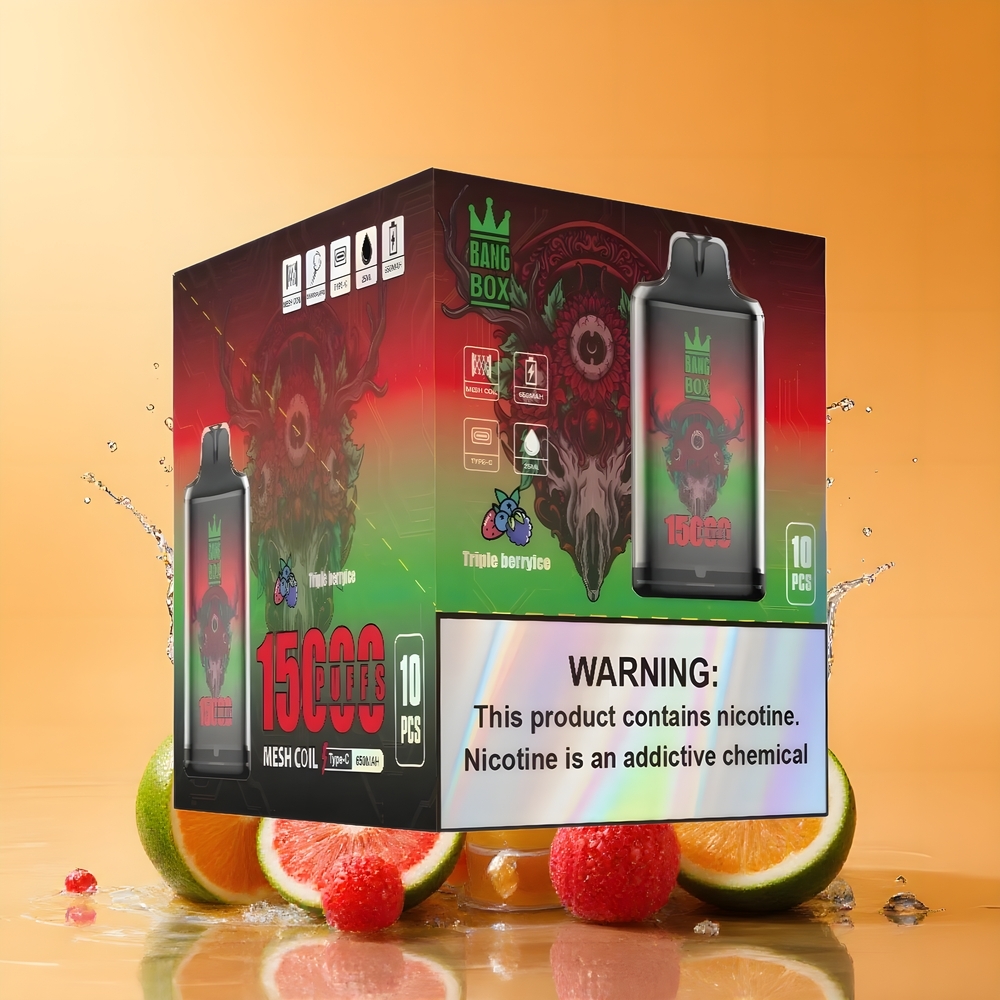 Bang Box King 15000 Puffs Eldobható Vape Három Bogyós Fagylalt Nagykereskedés Magyarország