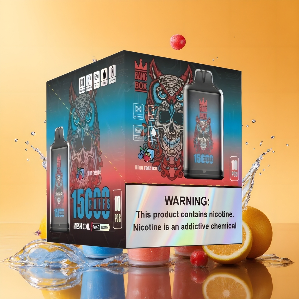 Bang Box King 15000 Puffs Eldobható Vape Kék Áfonya Jég Nagykereskedés Magyarország