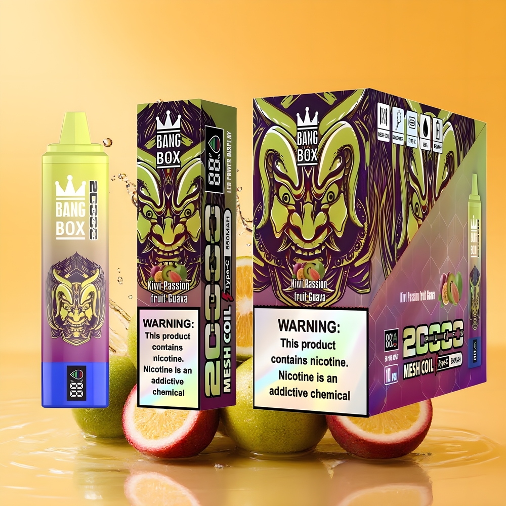 Bang Box King 20000 Puffs Eldobható E-Pipa Kiwi Passiógyümölcs Guava Nagykereskedés Magyarország