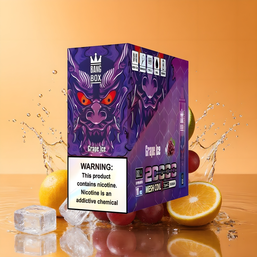 Bang Box King 20000 Puffs Eldobható E-pohár Szőlő Jég Nagykereskedés Magyarország 35ml