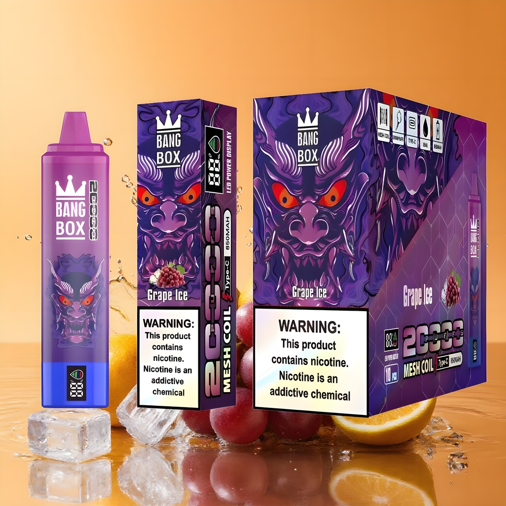 Bang Box King 20000 Puffs Eldobható E-pohár Szőlő Jég Nagykereskedés Magyarország 35ml