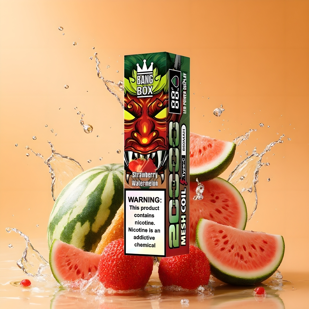 Bang Box King 20000 Puffs Eldobható Vape Eper Dinnye Nagykereskedés Magyarország Mesh Coil