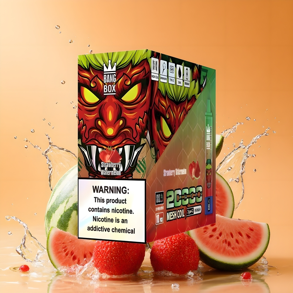 Bang Box King 20000 Puffs Eldobható Vape Eper Dinnye Nagykereskedés Magyarország Mesh Coil