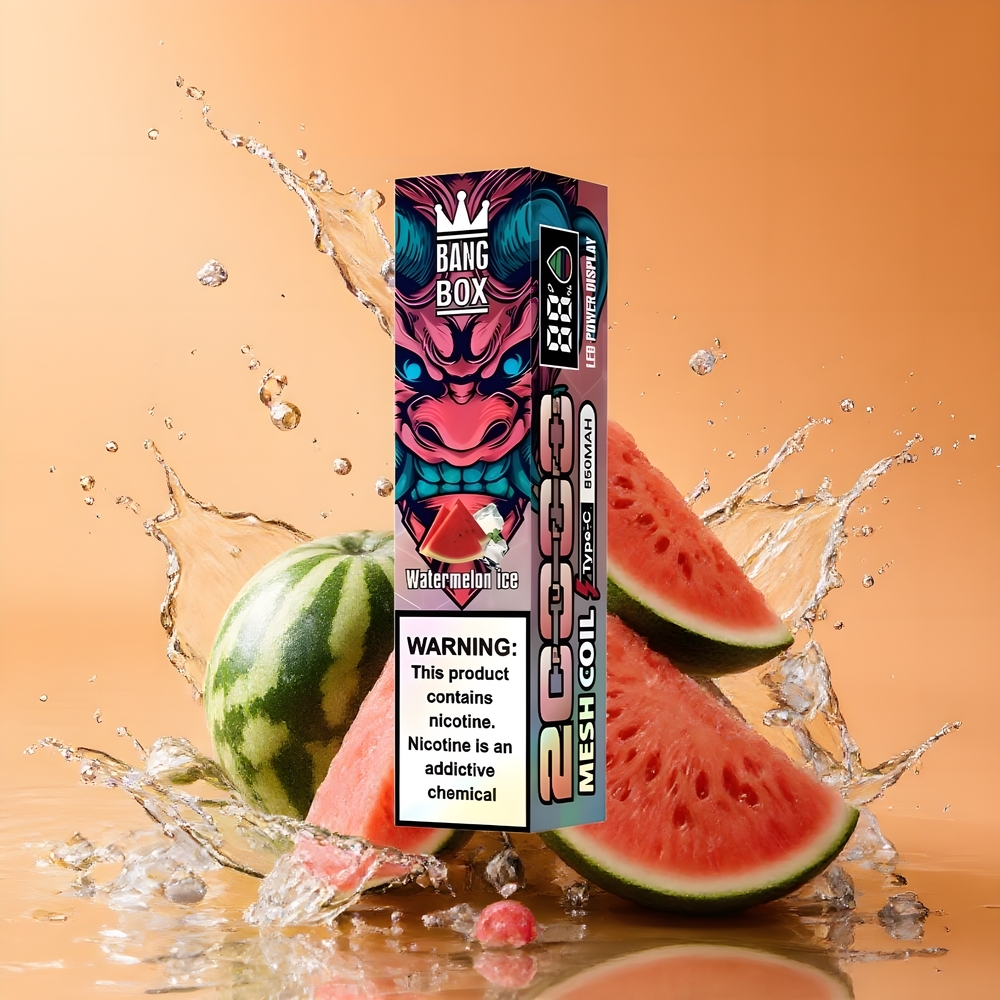 Bang Box King 20000 Puffs Eldobható Vape Görögdinnye Jég Nagykereskedés Magyarország Mesh Coil