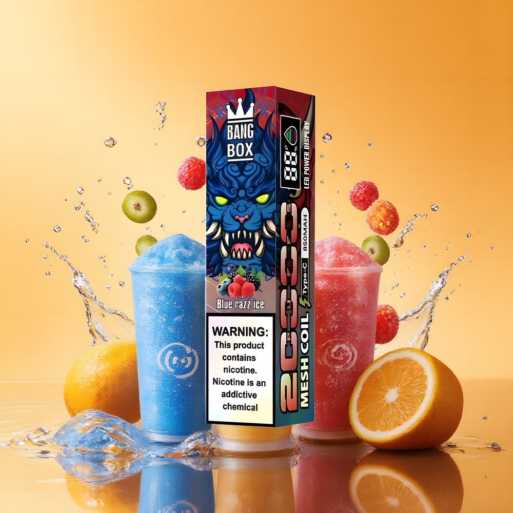 Bang Box King 20000 Puffs Eldobható Vape Kék Áfonya Jég Nagykereskedés Magyarország 35ml