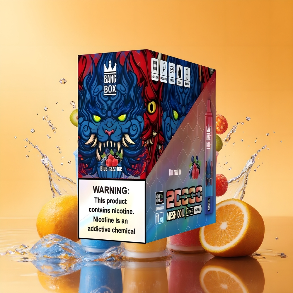 Bang Box King 20000 Puffs Eldobható Vape Kék Áfonya Jég Nagykereskedés Magyarország 35ml