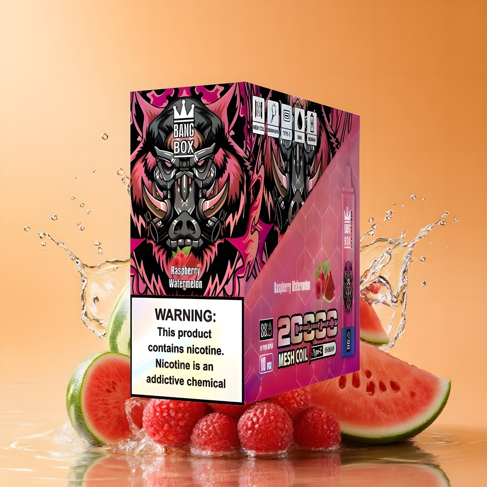 Bang Box King 20000 Puffs Eldobható Vape Málna Görögdinnye Nagykereskedés Magyarország 35ml E-Liquid