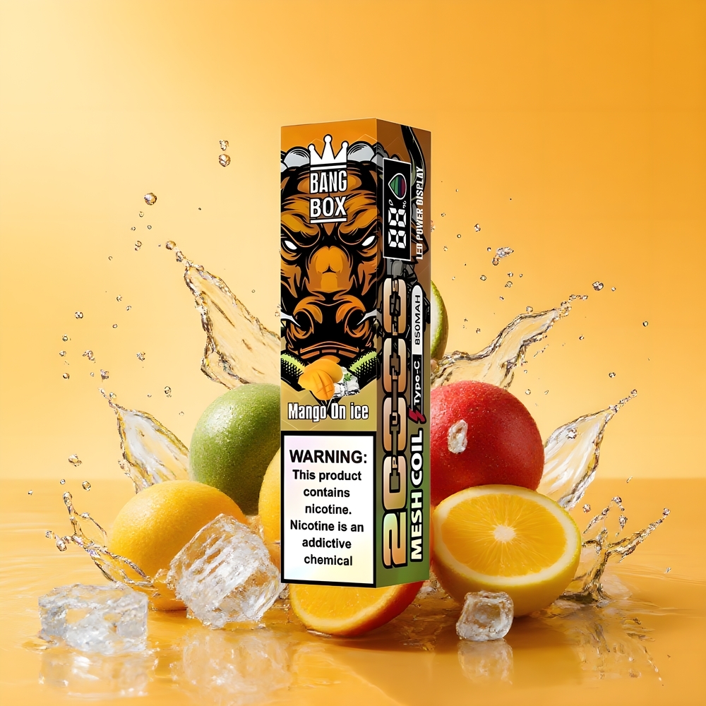 Bang Box King 20000 Puffs Eldobható Vape Mango Jégen Nagykereskedés Magyarország 850mAh