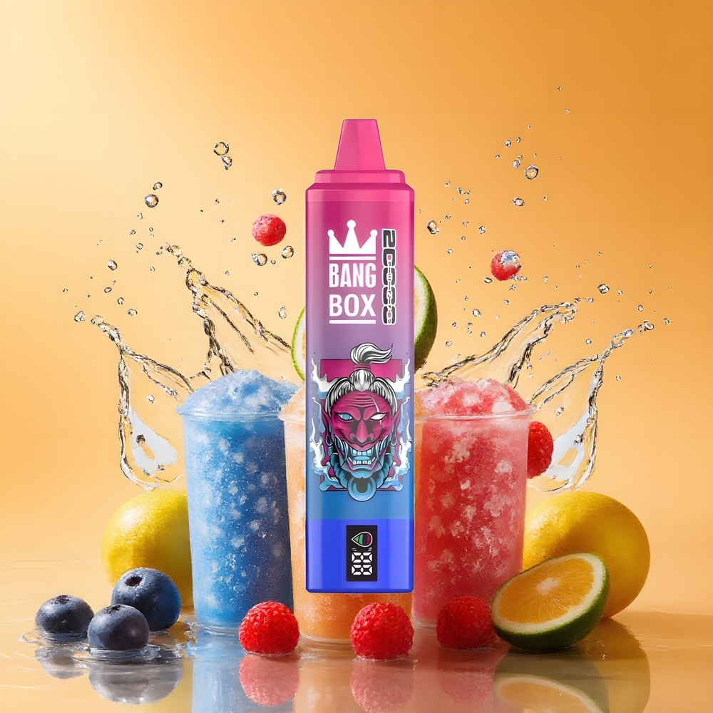 Bang Box King 20000 Puffs Eldobható Vape Áfonya Savanyú Málna Jég Nagykereskedés Magyarország 35ml E-Liquid Kapacitás
