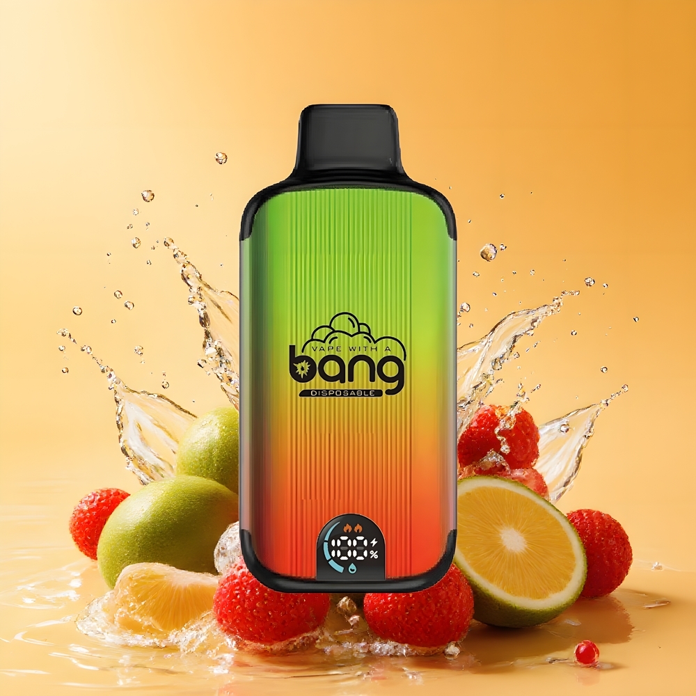 Bang 20000 Puffs Nagykereskedés Magyarország Eledohányzó Eper-Kivi Smart Kijelző