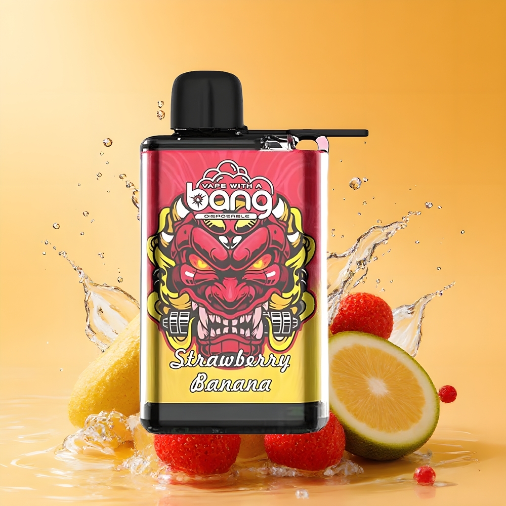 Bang 28000 Puffs Eldobható E-szigaretta Eper-Banán 30ml Nagykereskedés Magyarország