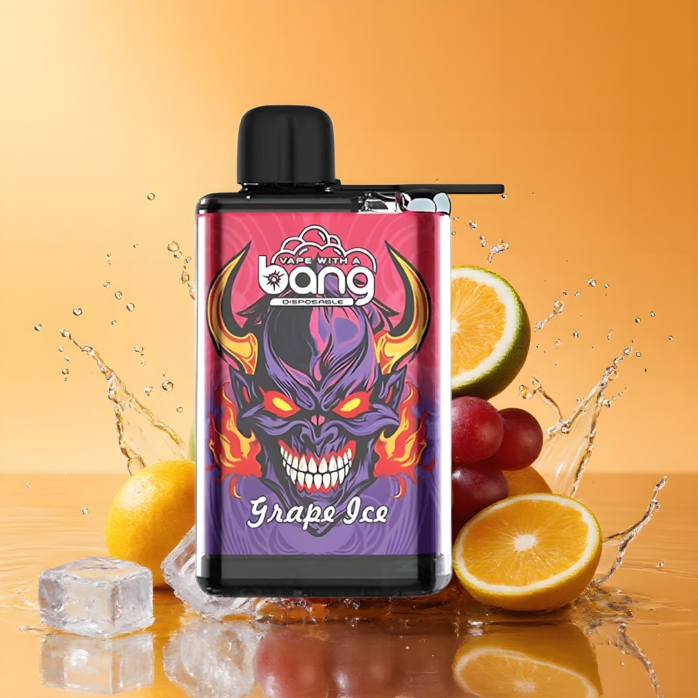 Bang 28000 Puffs Eldobható Vape Jégeső Szőlő Nagykereskedés Magyarország 30ml