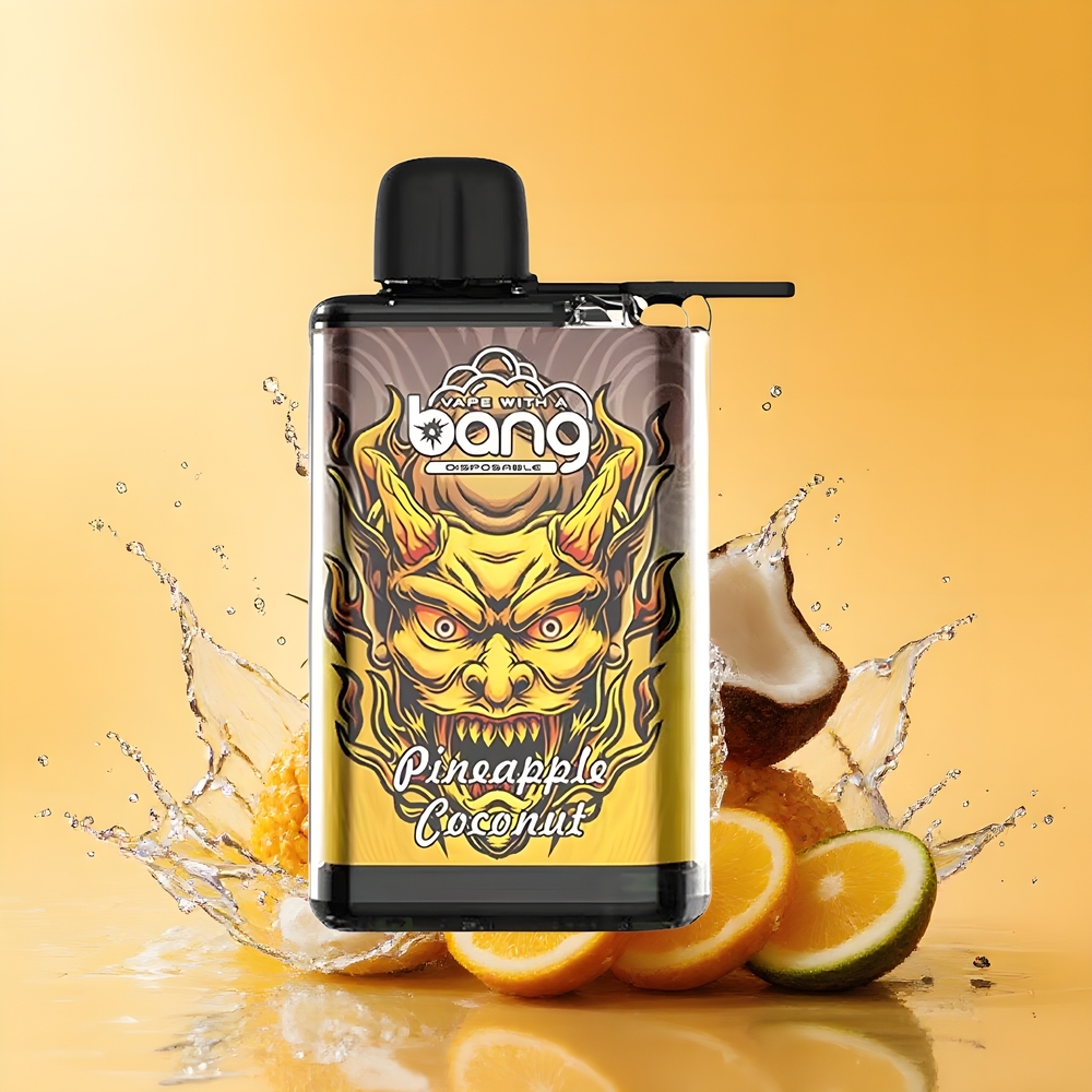 Bang 28000 Puffs Nagykereskedés Magyarország Ananász Kókusz 5% Nikotin Eldobható vape