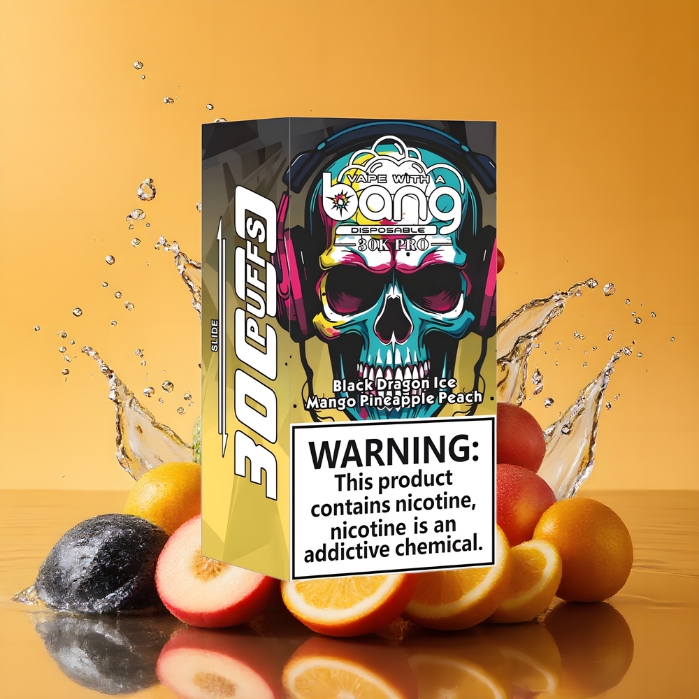 Bang 30K Pro 30000 Puff Dual-Flavor Nagykereskedés Magyarország Fekete Sárkány Jég & Manga Ananász Őszibarack