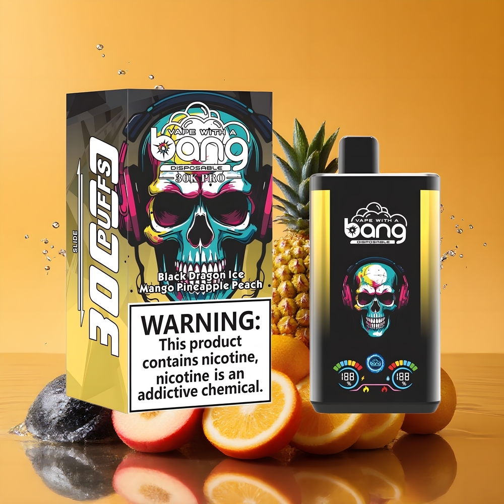 Bang 30K Pro 30000 Puff Dual-Flavor Nagykereskedés Magyarország Fekete Sárkány Jég & Manga Ananász Őszibarack