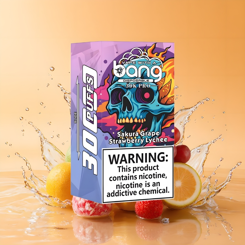 Bang 30K Pro 30000 Puffs Dual-Flavor Szakura Szőlő & Eper Licsi Nagykereskedés Magyarország