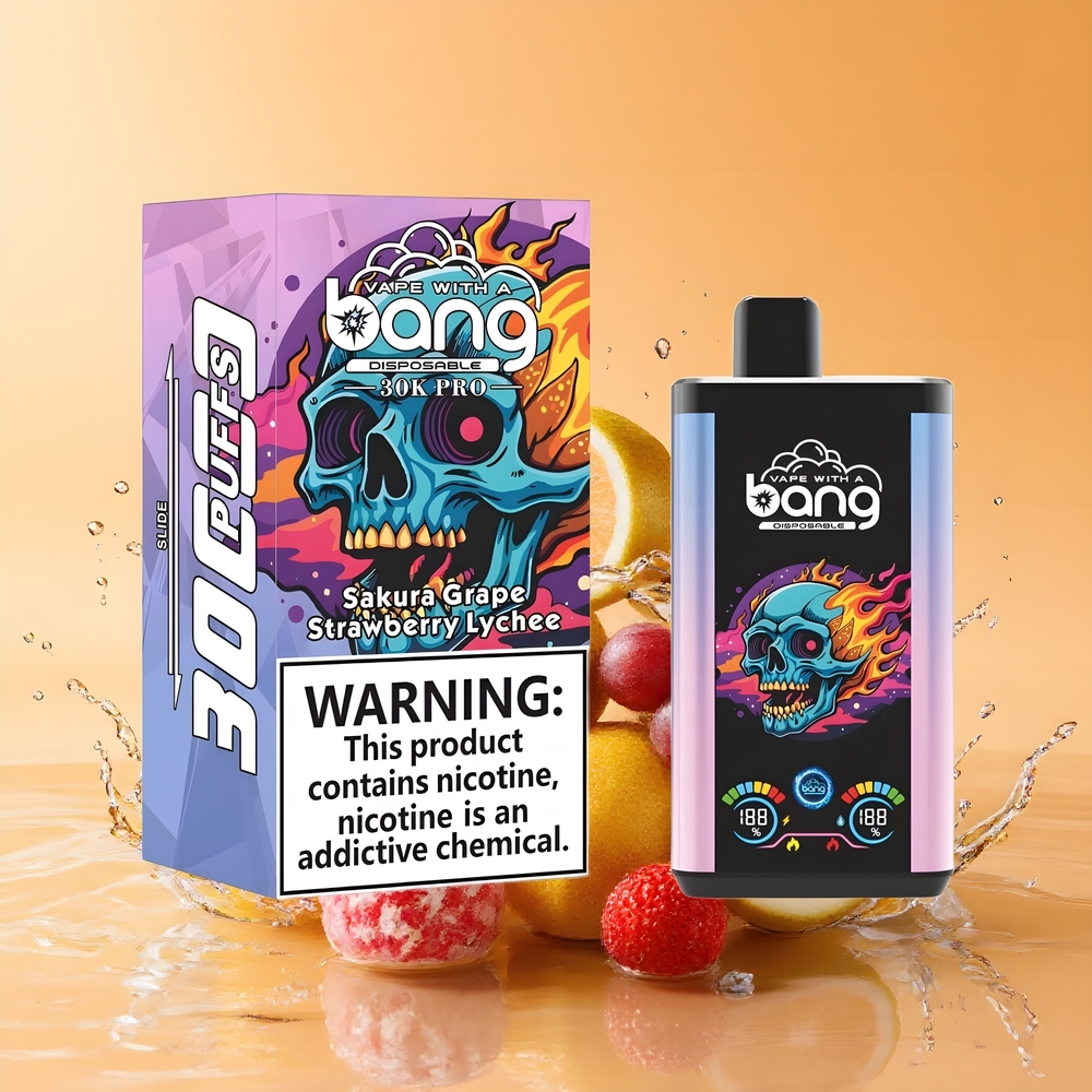 Bang 30K Pro 30000 Puffs Dual-Flavor Szakura Szőlő & Eper Licsi Nagykereskedés Magyarország