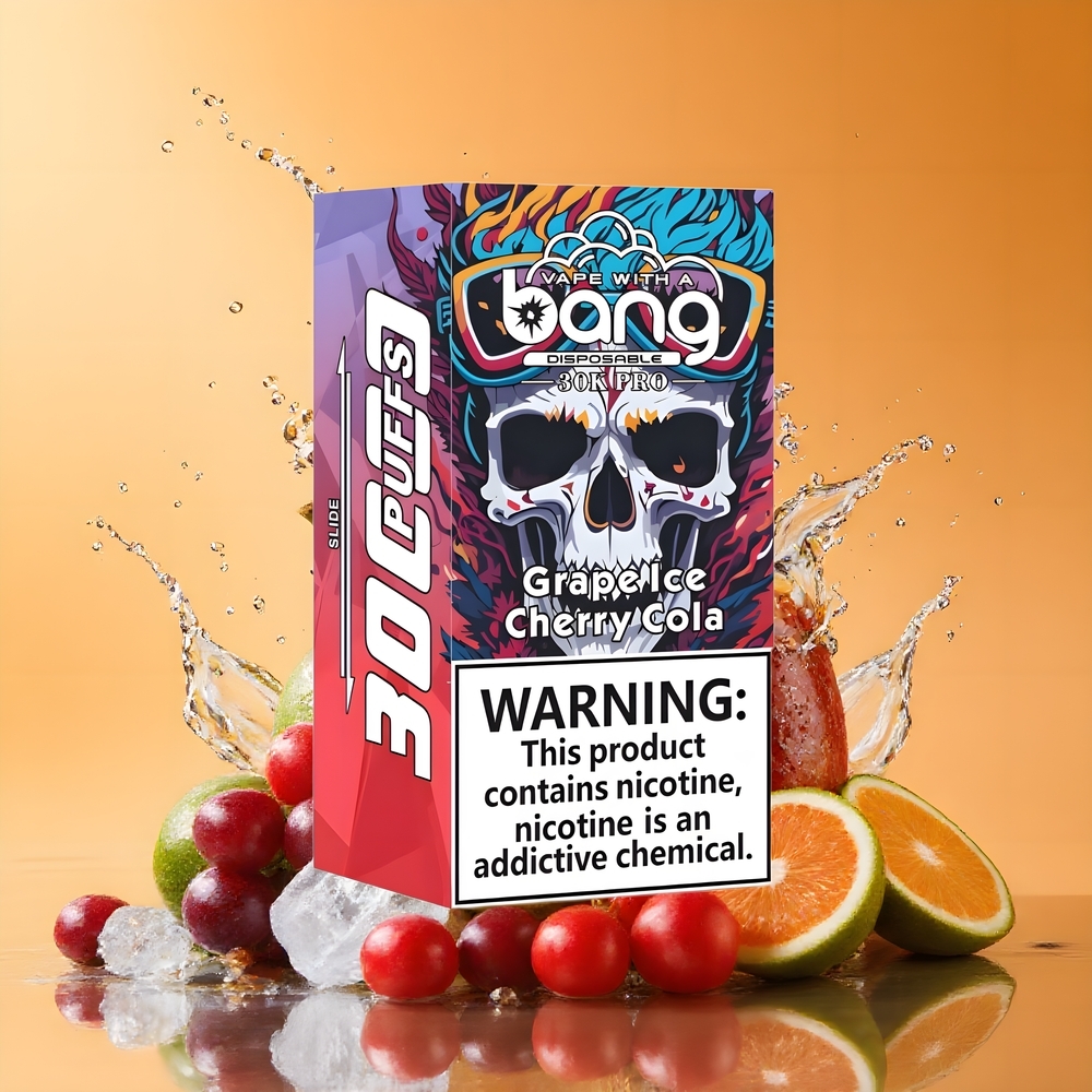 Bang 30K Pro 30000 Puffs Dupla Ízrendszer Gránit Jég & Cseresznye Kóla Nagykereskedés Magyarország
