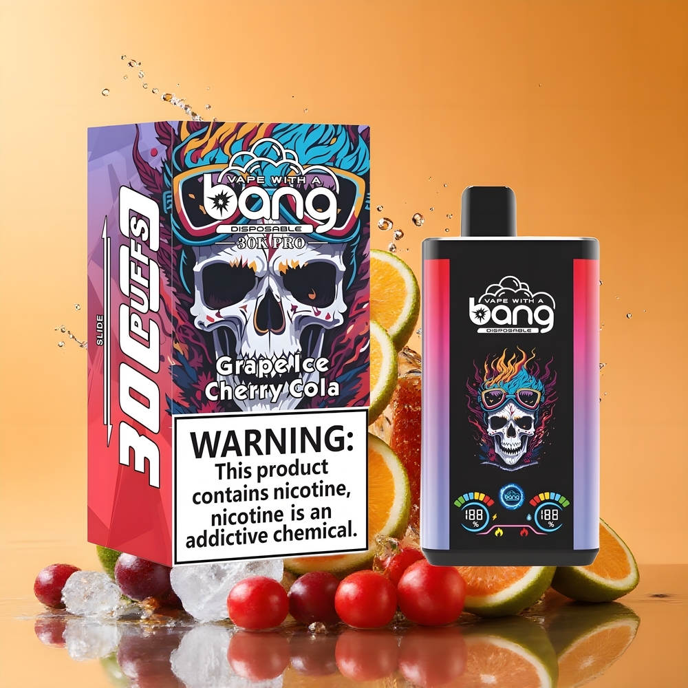 Bang 30K Pro 30000 Puffs Dupla Ízrendszer Gránit Jég & Cseresznye Kóla Nagykereskedés Magyarország