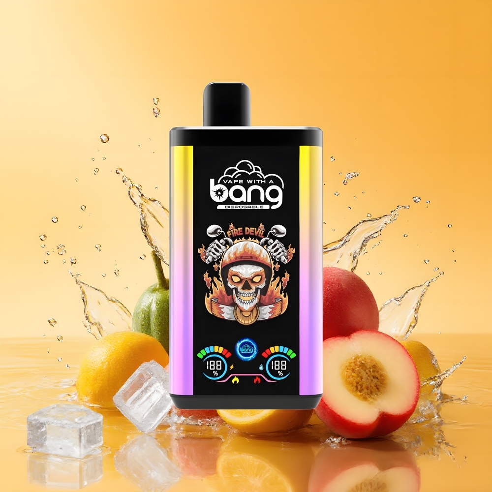Bang 30K Pro 30000 Puffs Dupla Ízrendszer Mango Őszibarack & Banán Jég Nagykereskedés Magyarország