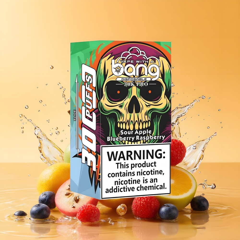 Bang 30K Pro 30000 Puffs Dupla Ízrendszer Szer Apple & Áfonya Málna Nagykereskedés Magyarország