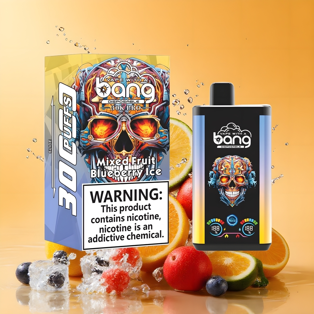 Bang 30K Pro 30000 Puffs Dupla Ízrendszer Vegyes Gyümölcs & Áfonya Jég Nagykereskedés Magyarország