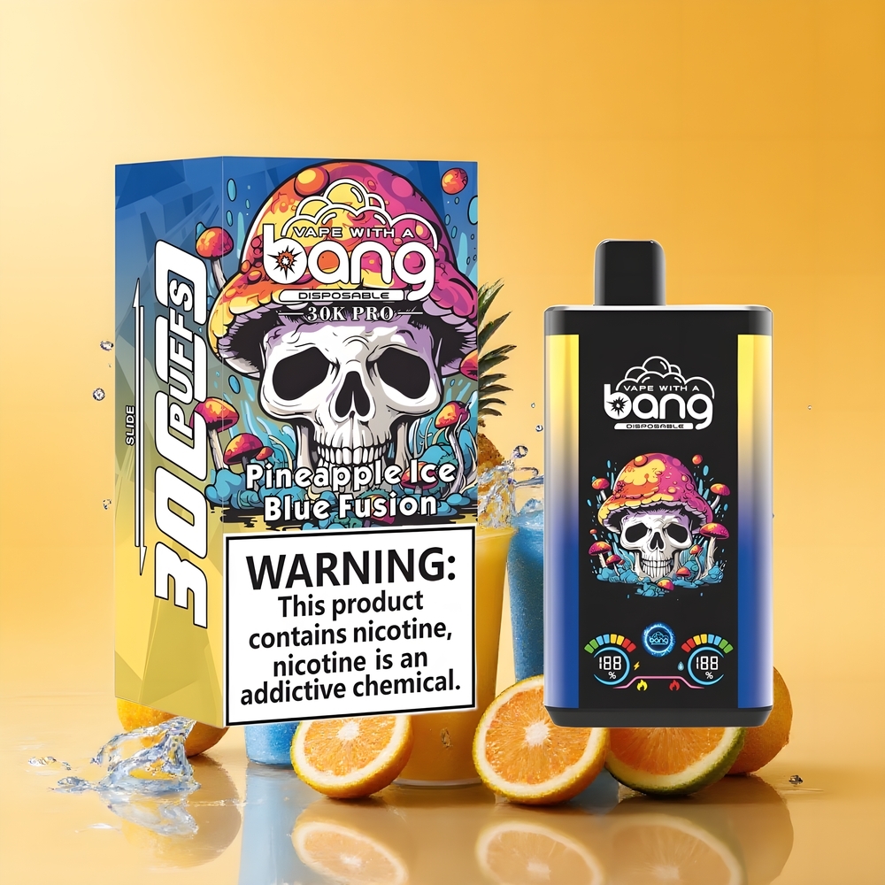Bang 30K Pro 30000 Puffs Kettős Ízrendszer Ananász Jég & Kék Keverék Nagykereskedés Magyarország