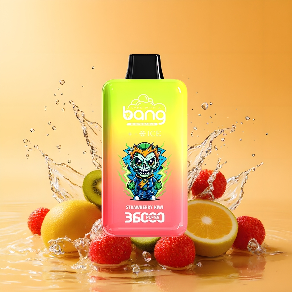 Bang 36000 Ice Level Eldobható Eszköz Eper-Kiwi 36ml Nagykereskedés Magyarország