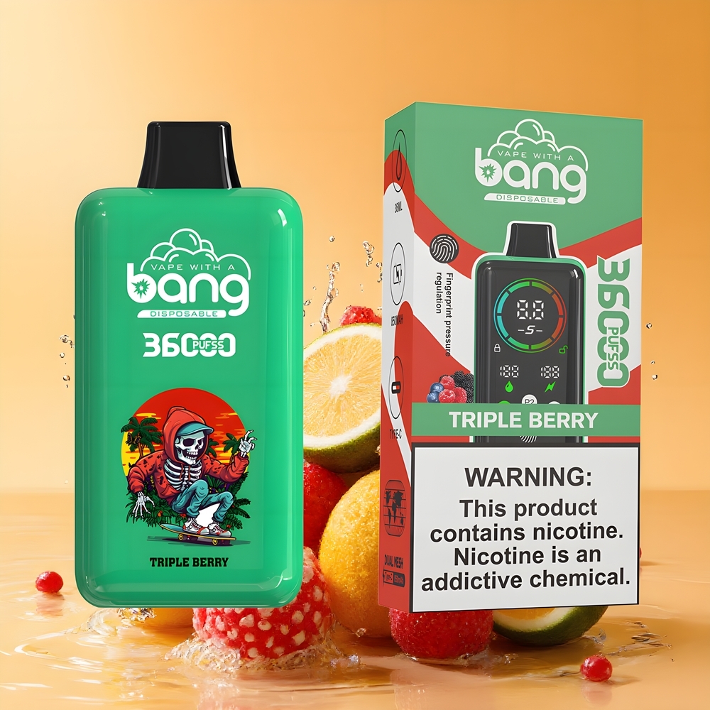 Bang 36000 Power Eldobható E-Cigi Hármas Bogyós Nagykereskedés Magyarország 36ml