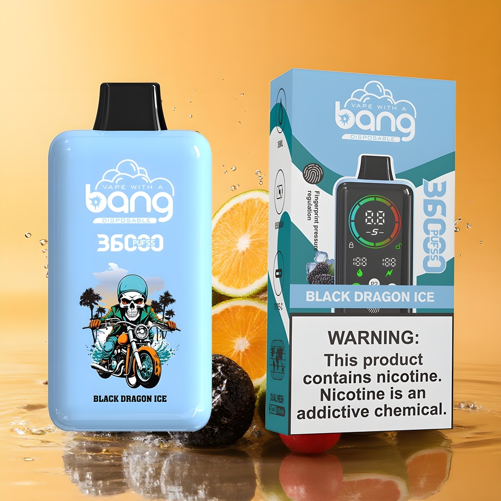 Bang 36000 Power Eldobható Vape Fekete Sárkány Jég Nagykereskedés Magyarország 36000 Füst