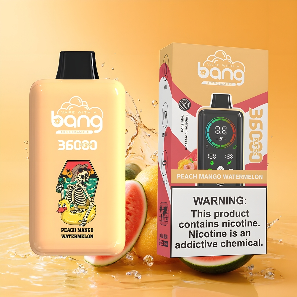 Bang 36000 Power Eldobható Vape Őszibarack Mango Görögdinnye 36000 Füst Nagykereskedés Magyarország